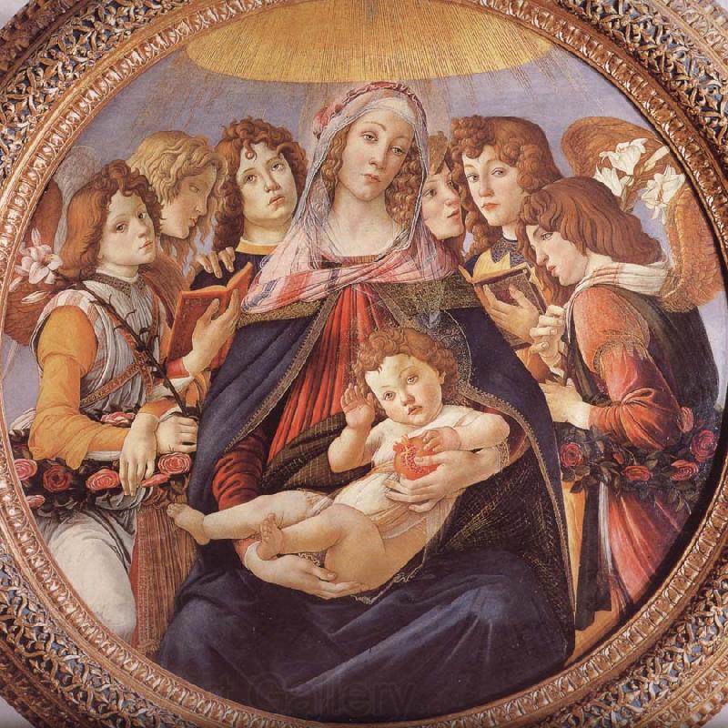 Sandro Botticelli Our Lady of the eight sub-angel Norge oil painting art